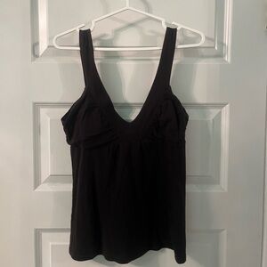Smart set black empire waist tank top size small - read!